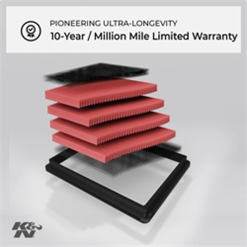 K&N 88-08 Nissan 1.8L / 87-05 Nissan/Infiniti 3.0L / 00-09 3.5LDrop In Air Filter - T1 Motorsports