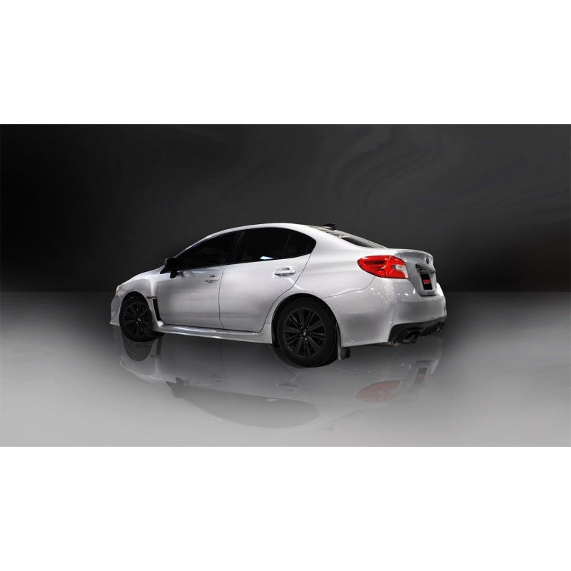 Corsa Sport Cat Back Exhaust w/Black Quad 3.5in Tips - 2015-2021 Subaru WRX