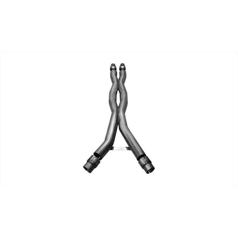 Corsa 3.0in Double X-Pipe / Res-Delete - 2015-2025 Ford Mustang GT 5.0