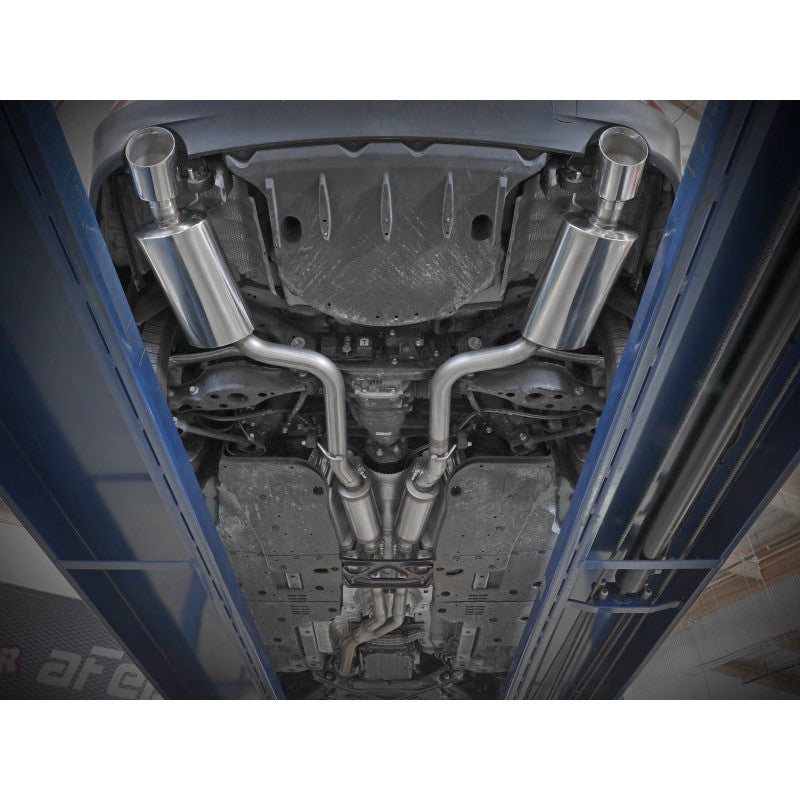 aFe POWER Takeda 16-17 Lexus IS200t L4-2.0L (t) 2.5in-3in 304 SS CB Exhaust w/ Black Tips
