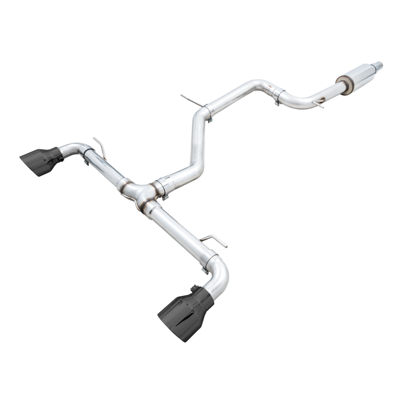 AWE 2022+ Volkswagen GTI MK8 Track Edition Exhaust - Diamond Black Tips
