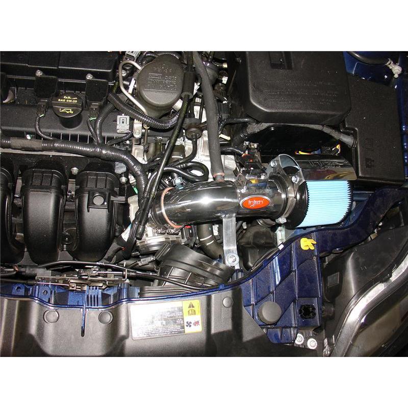 Injen 12 Ford Focus 2.0L 4cyl Polished Air Intake w/MR Tech, Web Nano-Fiber Dry Filter & Heat Shield - T1 Motorsports