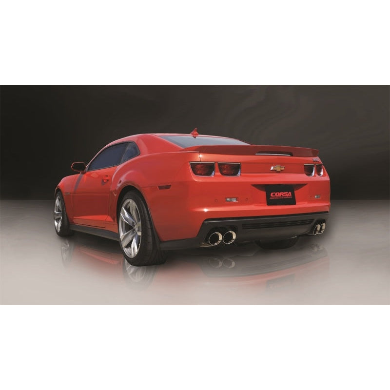 Corsa 12-13 Chevrolet Camaro Coupe ZL1 6.2L V8 Polished Sport Cat-Back + XO Exhaust - T1 Motorsports