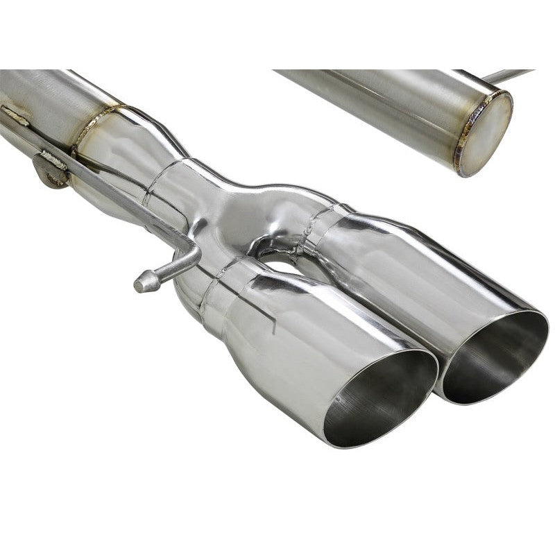 aFe MACHForce XP 08-13 BMW 135i L6-2.0L N54/N55 3in. 304 SS Axle-Back Exhaust w/Polished Tips