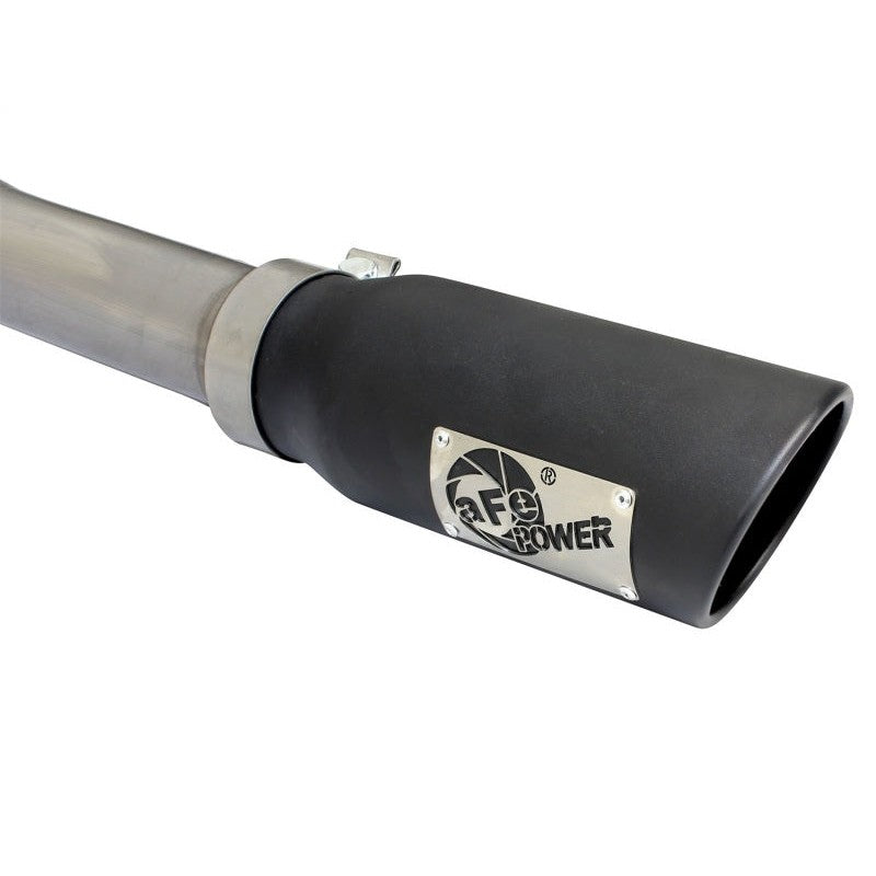 aFe MACHForce XP Exhaust 3in SS Dual Side Exit CB w/ Black Tips 2015 Ford F150 5.0L V8 CC/SB EC/LB