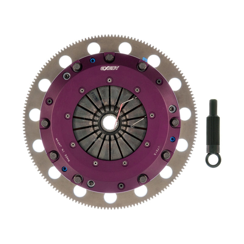 Exedy 1996-2016 Ford Mustang V8 Hyper Twin Cerametallic Clutch Sprung Center Disc Push Type 8-Bolt - T1 Motorsports