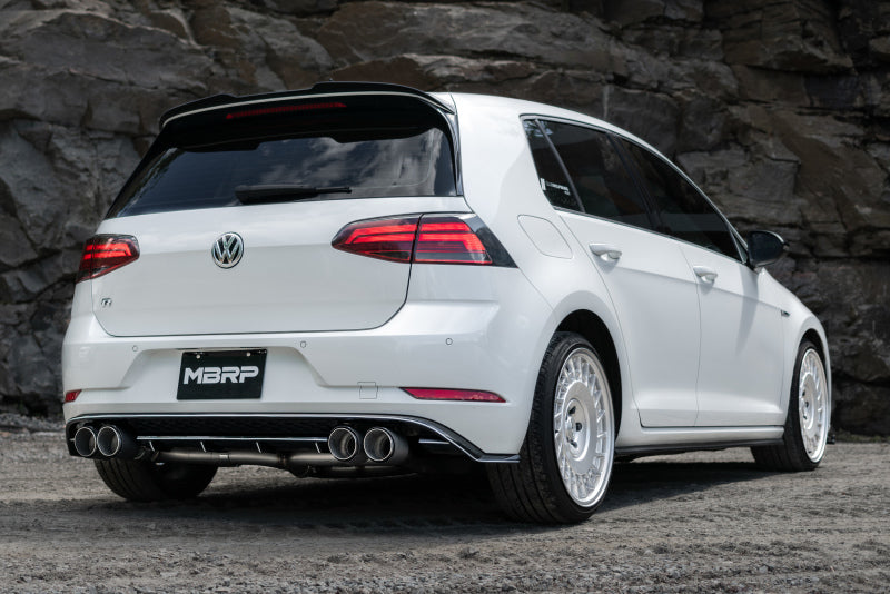 MBRP 15-19 VW Golf R MK7/MK7.5 3in T304 Cat Back Exhaust w/ Carbon Fiber Tips - T1 Motorsports