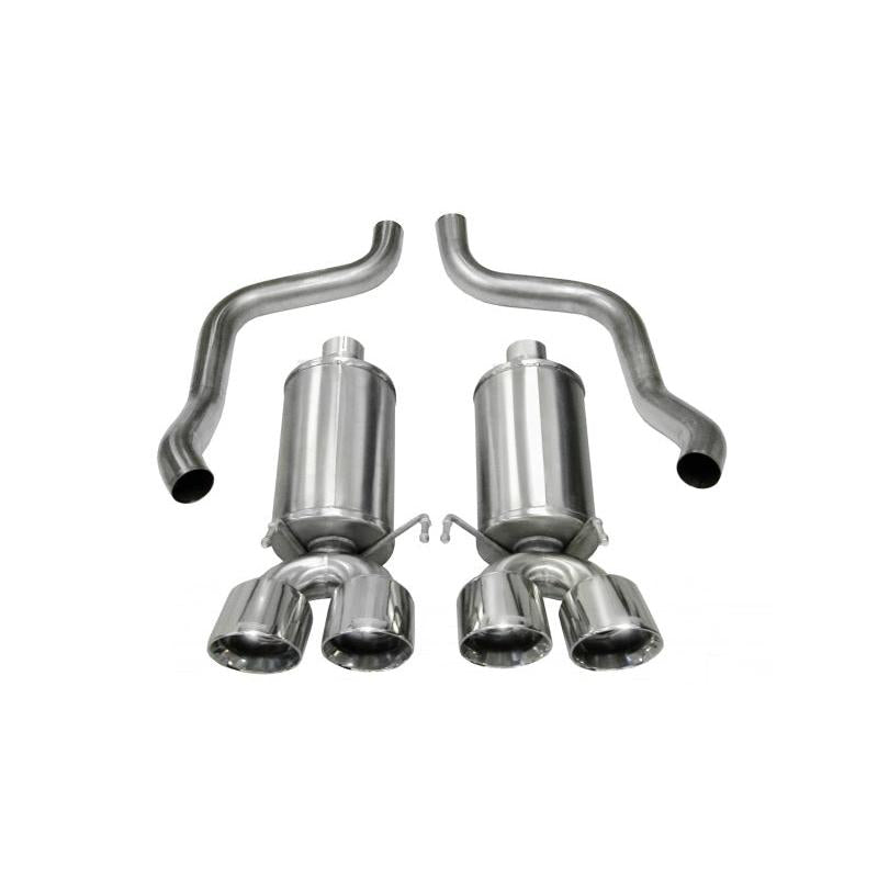 Corsa Xtreme Axle-Back Exhaust w/Dual Polished 3.5in Tips - 2009-2013 Chevrolet Corvette C6 6.2L V8