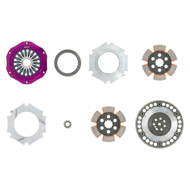 Exedy 1996-1996 Mitsubishi Lancer Evolution IV L4 Hyper Compe-R Twin Cerametallic Clutch Rigid Disc - T1 Motorsports