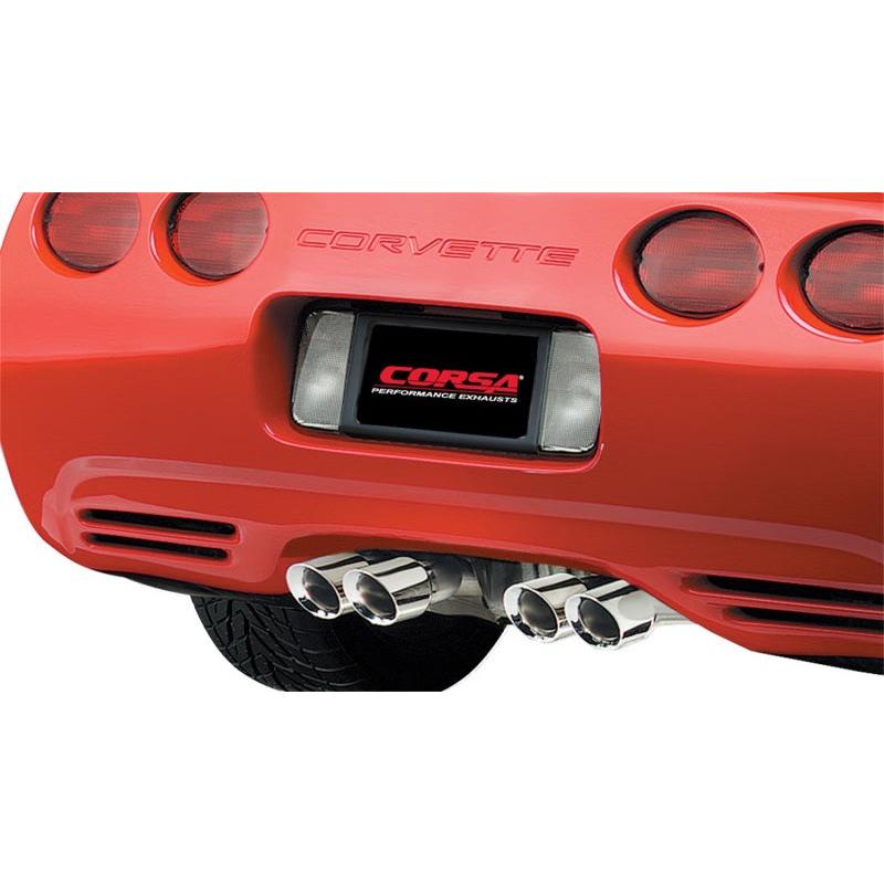 Corsa Xtreme Axle-Back Exhaust (Polished Twin 4.0" Tips) - 1997-2004 Chevrolet Corvette C5 Z06 5.7L V8
