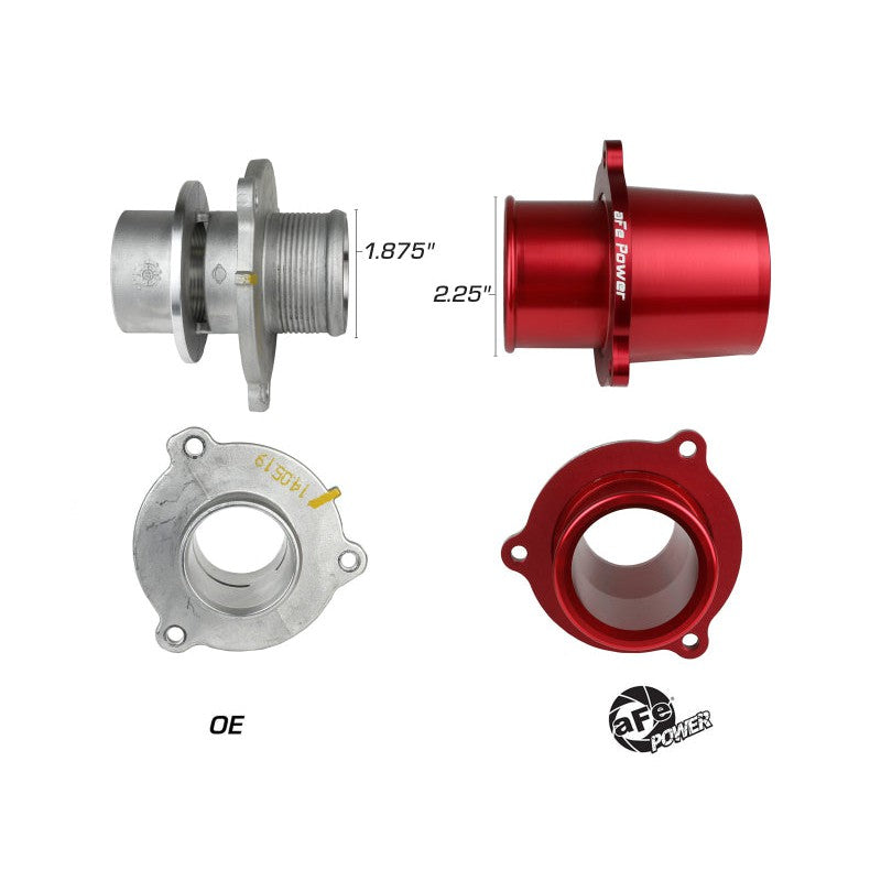 aFe Red Turbocharger Inlet Pipe - 15-21 Volkswagen GTI