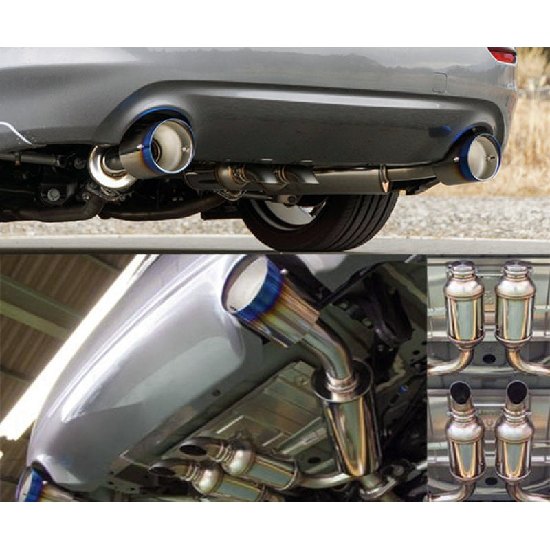 HKS Hi-Power Titanium Tip Catback Exhaust - Infiniti Q50