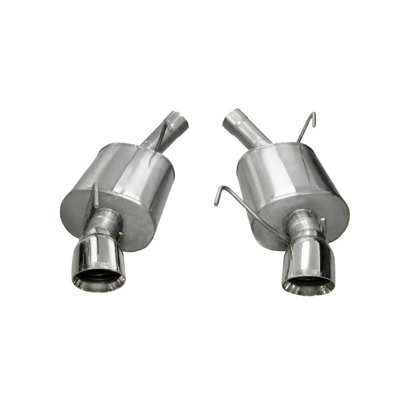 Corsa 05-10 Ford Mustang Shelby GT500 5.4L V8 Polished Sport Axle-Back Exhaust