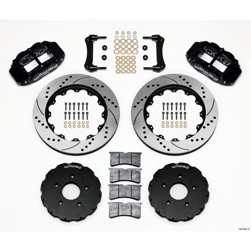 Wilwood Narrow Superlite 6R Front Hat Kit 14.00in Drilled 2005-up Corvette C6 - T1 Motorsports