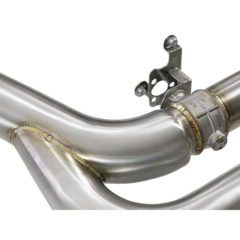 aFe MACH Force-Xp 3.5in. 304 SS C/B Exhaust w/o Muffler 15-18 BMW X5 M V8-4.4L (tt) - Polished Tip