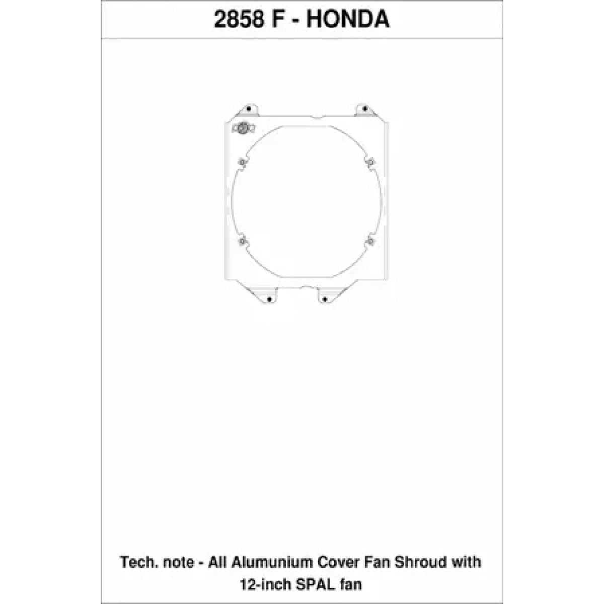CSF 92-00 Honda Civic All-Aluminum Fan Shroud w/12in SPAL Fan - T1 Motorsports