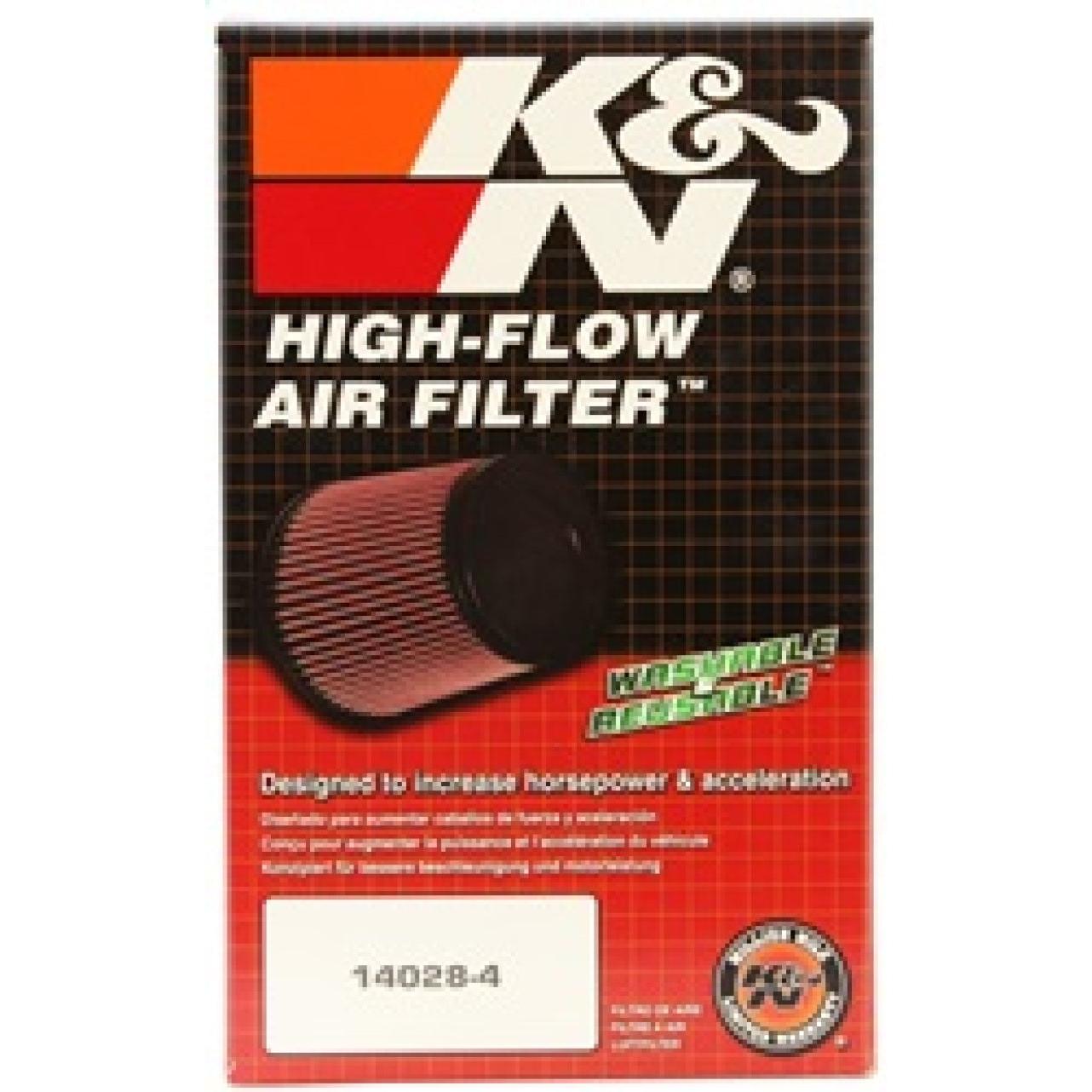 K&N Replacement Unique Oval Tapered Air Filter for Porsche 13-14 Boxster/2014 Cayman 2.7L/3.4L H6
