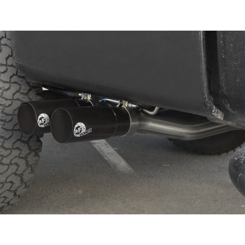 aFe Rebel Exhausts Cat-Back SS Ford F-150 04-08 V8 4.6/5.4L w/ Black Tips