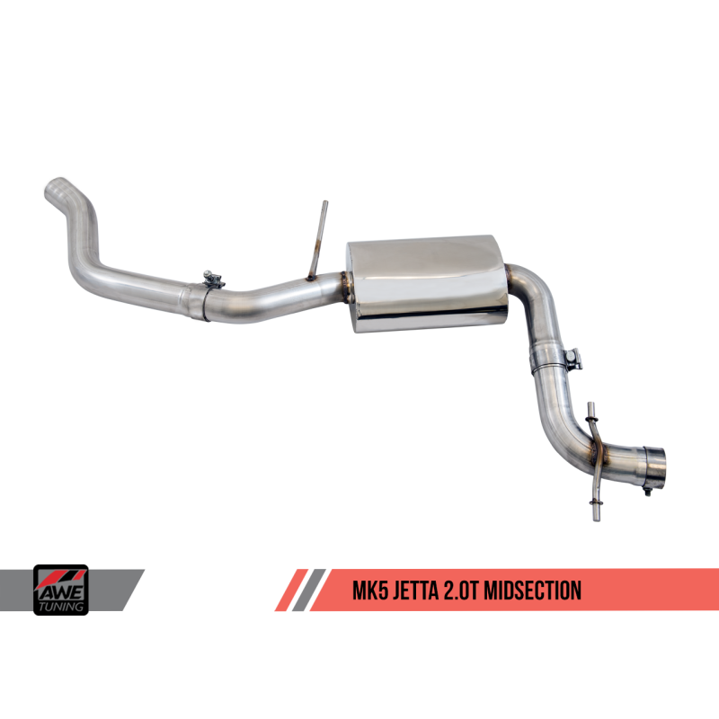 AWE Tuning Mk5 Jetta 2.0T - GLI Touring Edition Exhaust - Diamond Black Tips