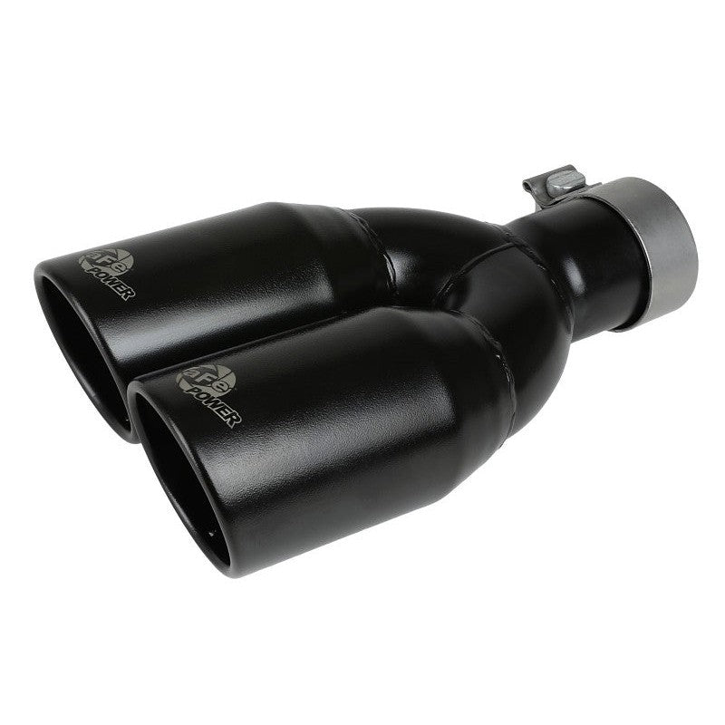 aFe Rebel Series 2.5in 409 SS Axle-Back Exhaust System Black 07-18 Jeep Wrangler (JK) V6-3.6L/3.8L