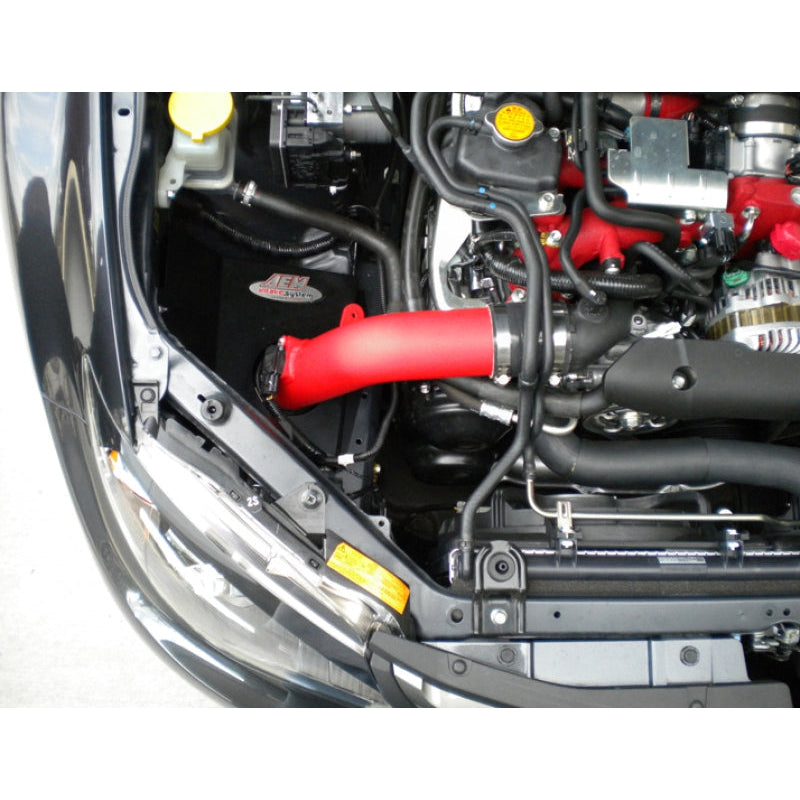 AEM 08-11 WRX/STi Wrinkle Red Cold Air Intake - T1 Motorsports