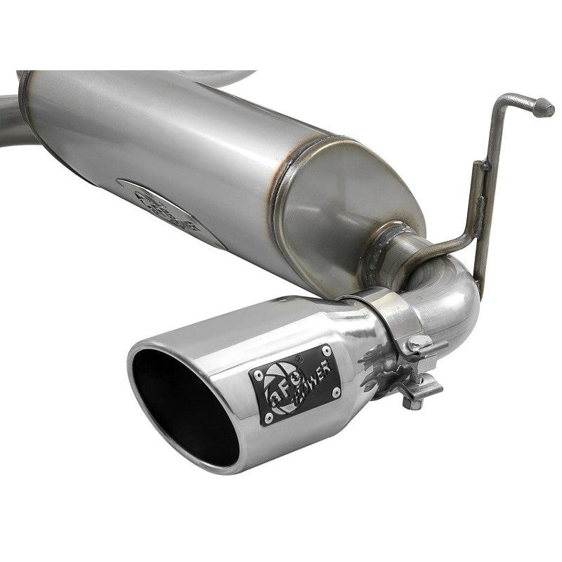 aFe Rebel Series 409 Stainless Steel Cat-Back Exhaust 18-21 Jeep Wrangler JL 2.0L (t) - Polished Tip