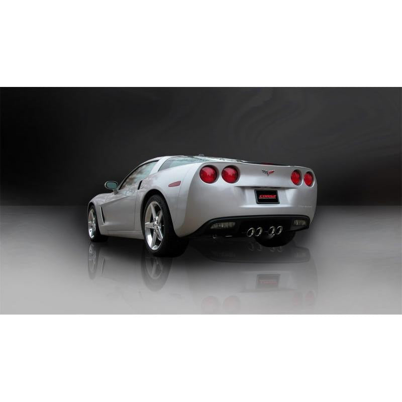 Corsa 09-13 Chevrolet Corvette C6 6.2L V8 Polished Sport Axle-Back Exhaust