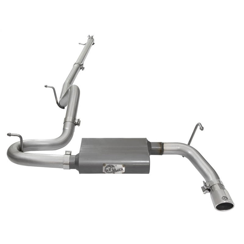 aFe Scorpion 2-1/2in Aluminized Steel Cat Back Exhaust 07-17 Jeep Wrangler V6-3.6/3.8L (4 Dr)