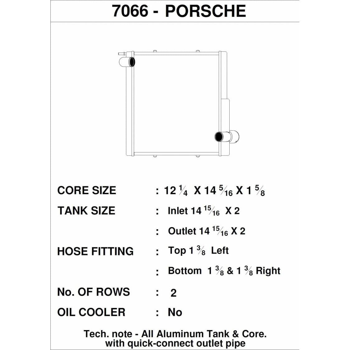 CSF Porsche 911 Carrera (991.1) / Porsche Boxster (981) / Porsche GT4 (991) - Left Side Radiator - T1 Motorsports