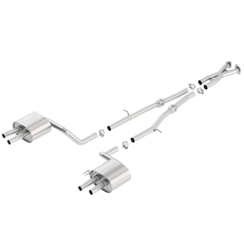 Borla 2018 Kia Stinger 3.3L V6 Turbo 2.25in Pipe Dia Dual Split Rear Exit S-Type Cat-Back Exhaust - T1 Motorsports