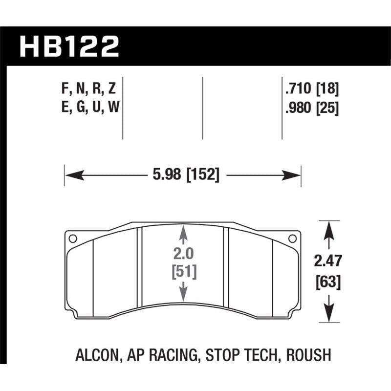 Hawk Stoptech ST-60 Caliper DTC-70 Race Brake Pads - T1 Motorsports