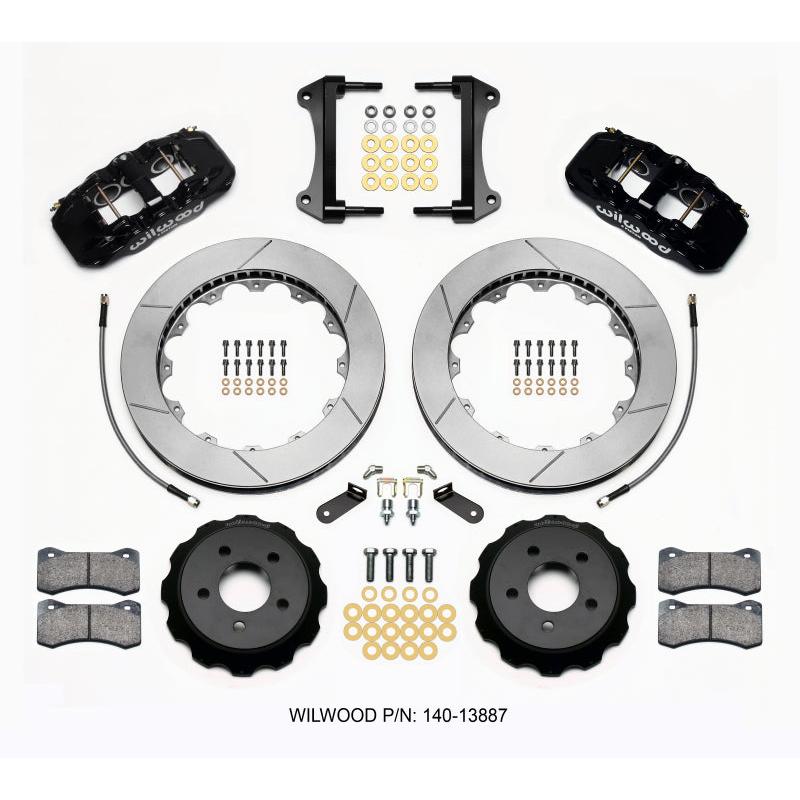 Wilwood AERO6 Front Hat Kit 15.00 2015-Up Mustang w/Lines - T1 Motorsports
