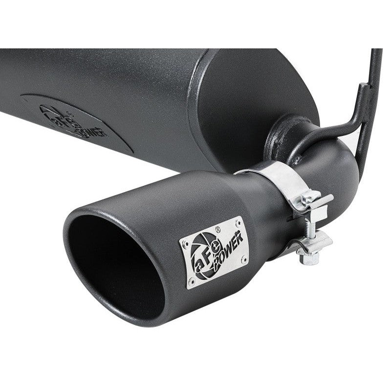 aFe Rebel Series 409 Stainless Steel Cat-Back Exhaust 18-21 Jeep Wrangler JL 2.0L (t) - Black Tip