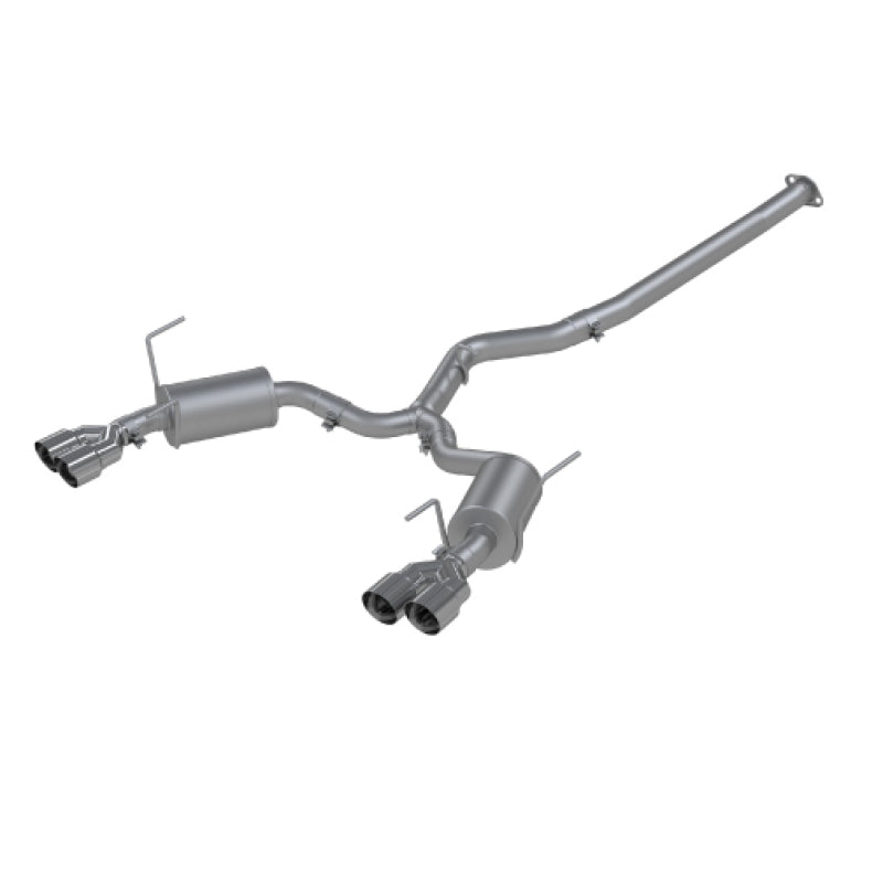 MBRP 15-19 Subaru WRX 2.0L/STI 2.5L 3in Dual Split Rear Exit w/ 3.5in Tips - T304 (Street Version) - T1 Motorsports