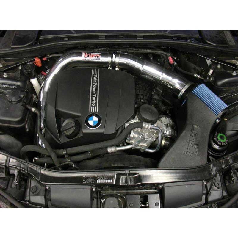 Injen 11 BMW E82 135i (N55) Turbo/E90 335i Wrinkle Black Tuned Air Intake w/ MR Tech, Air Fusion - T1 Motorsports