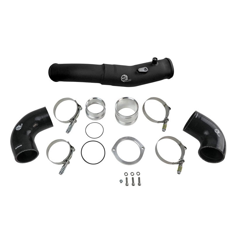 aFe 2020 Toyota Supra 3.0L 3in Black Intercooler Tube - Hot