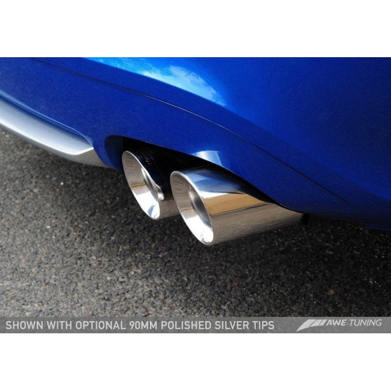 AWE Tuning Audi B8.5 S5 3.0T Track Edition Exhaust - Chrome Silver Tips (102mm)