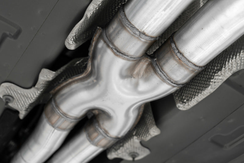 MBRP 15-16 Dodge Challenger RT 5.7L Aluminized Steel 3in Dual Rear Cat-back Quad Tips - Street - T1 Motorsports