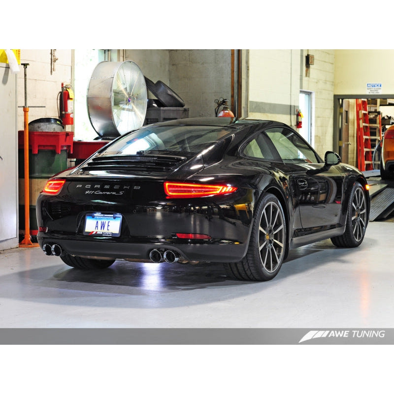 AWE Tuning Porsche 991 SwitchPath Exhaust for Non-PSE Cars Chrome Silver Tips - T1 Motorsports