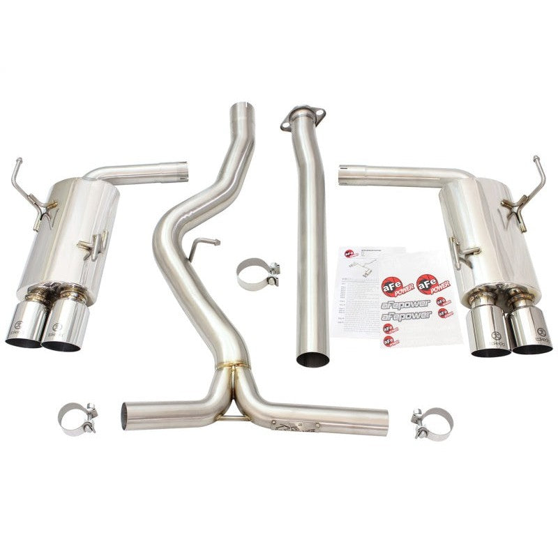 aFe Takeda 3in SS Exhaust Cat-Back 15-16 Subaru WRX/STI 2.0L/2.5L Polished Tips
