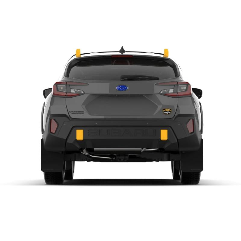 Rally Armor - 2024 Subaru Crosstrek (Wilderness Only) Black UR Mud Flap W/Grey Logo-No Drilling Req