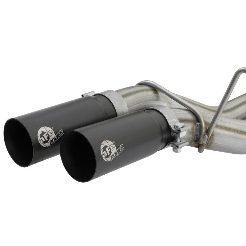 aFe POWER Rebel Series 3in 409 SS Cat Back Exhaust w/ Black Tips 17 Ford F-150 Raptor V6-3.5L