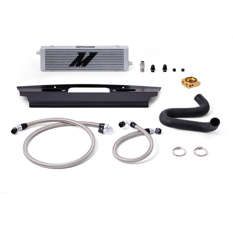 Mishimoto 2015+ Ford Mustang GT Thermostatic Oil Cooler Kit - Silver - T1 Motorsports