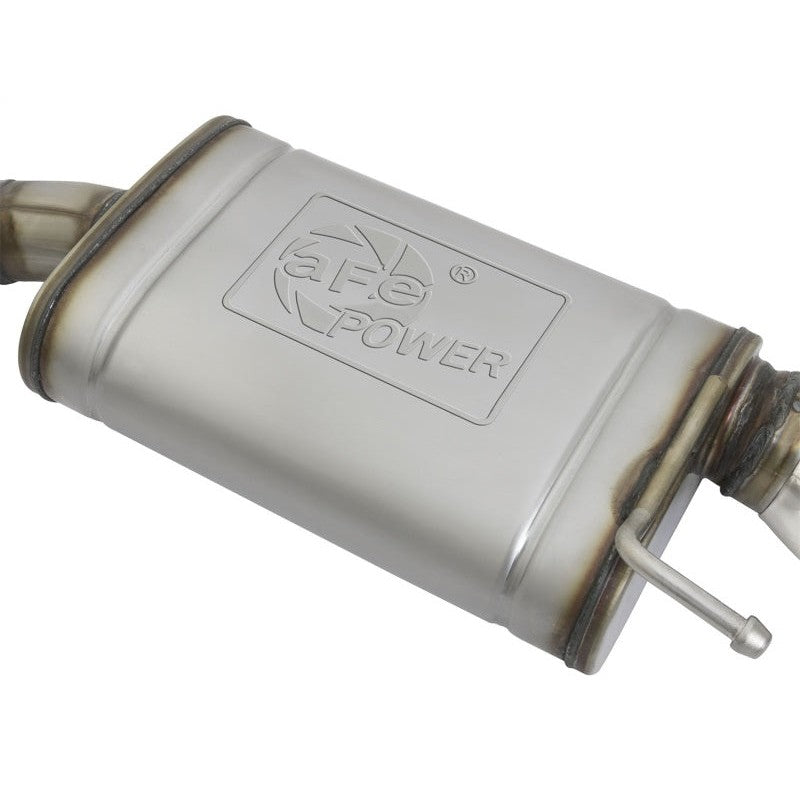 aFe MACHForce XP 2.5in 409 Stainless Axle Back Exhaust w/Stainless Tips 15-17 Ford Mustang I4-2.3L