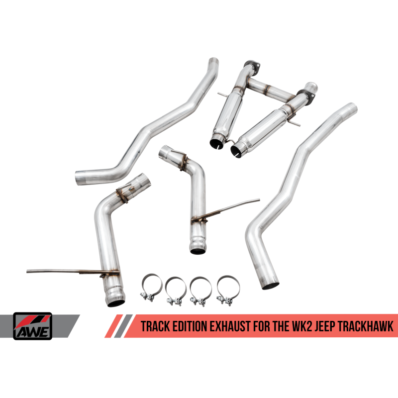 AWE Tuning 2020 Jeep Grand Cherokee SRT/Trackhawk Track Edition Exhaust - Use w/Stock Tips