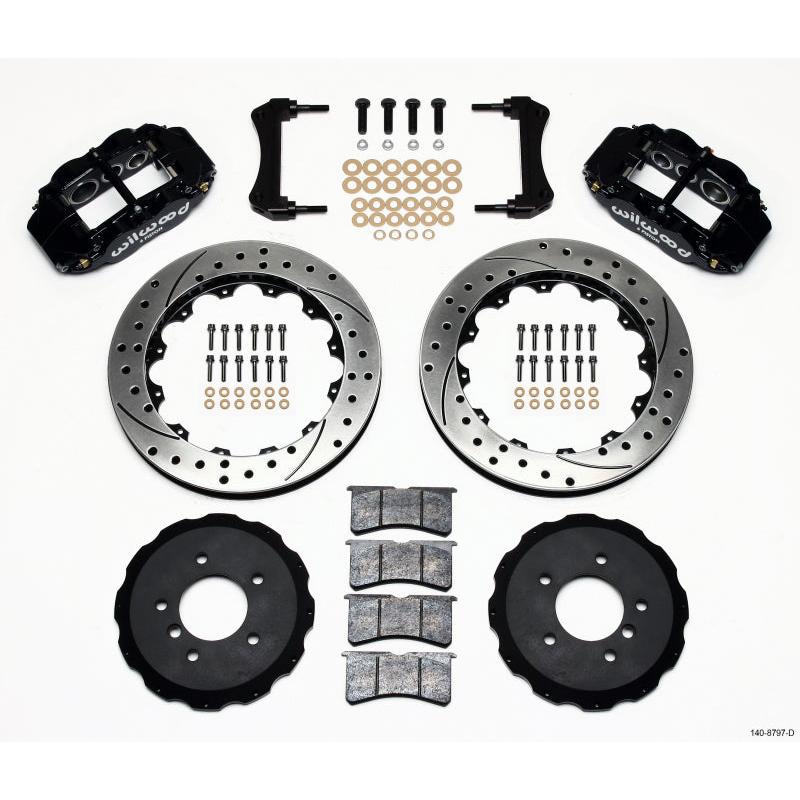 Wilwood Narrow Superlite 6R Front Hat Kit 13.06in Drilled E36 BMW M3 - T1 Motorsports