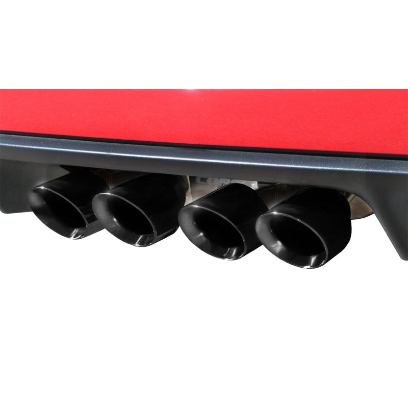Corsa Xtreme Axle-Back Exhaust w/Black Twin 3.5" Tips - 2005-2008 Chevrolet Corvette C6 6.0L V8