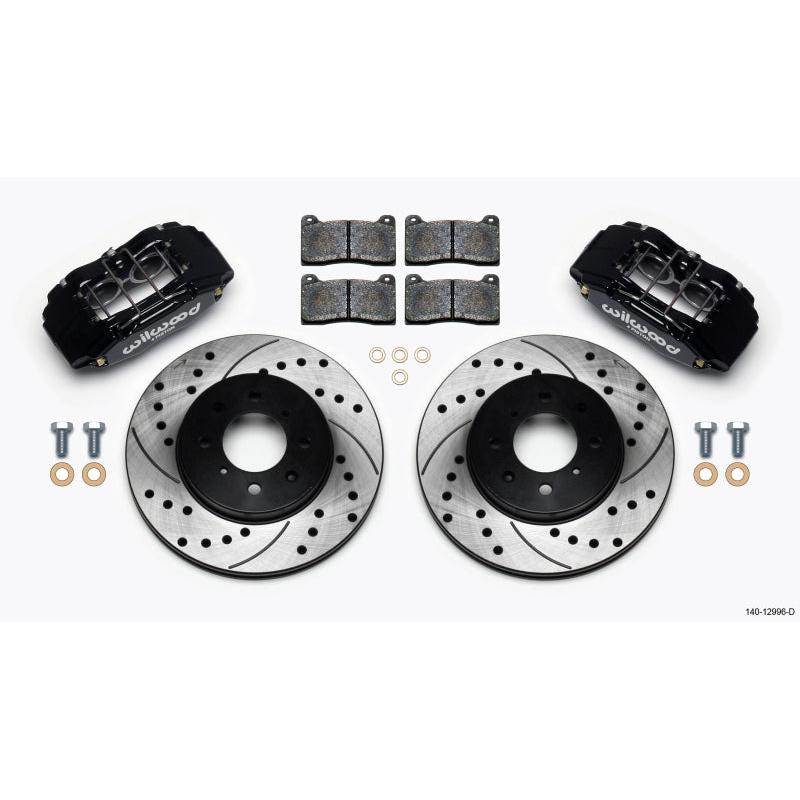 Wilwood DPHA Front Caliper & Rotor Kit Drilled Honda / Acura w/ 262mm OE Rotor - T1 Motorsports