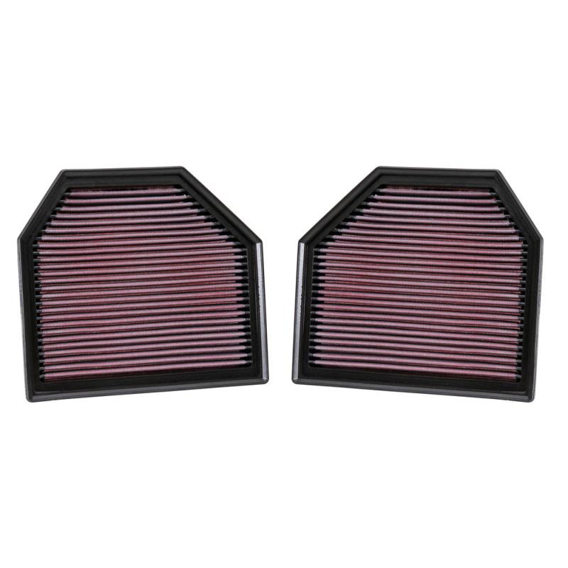 K&N Replacement Air Filter for 11-14 BMW M5/M6 4.4L V8 / 2015 M4/M3 3.0L I6 (2 per box)