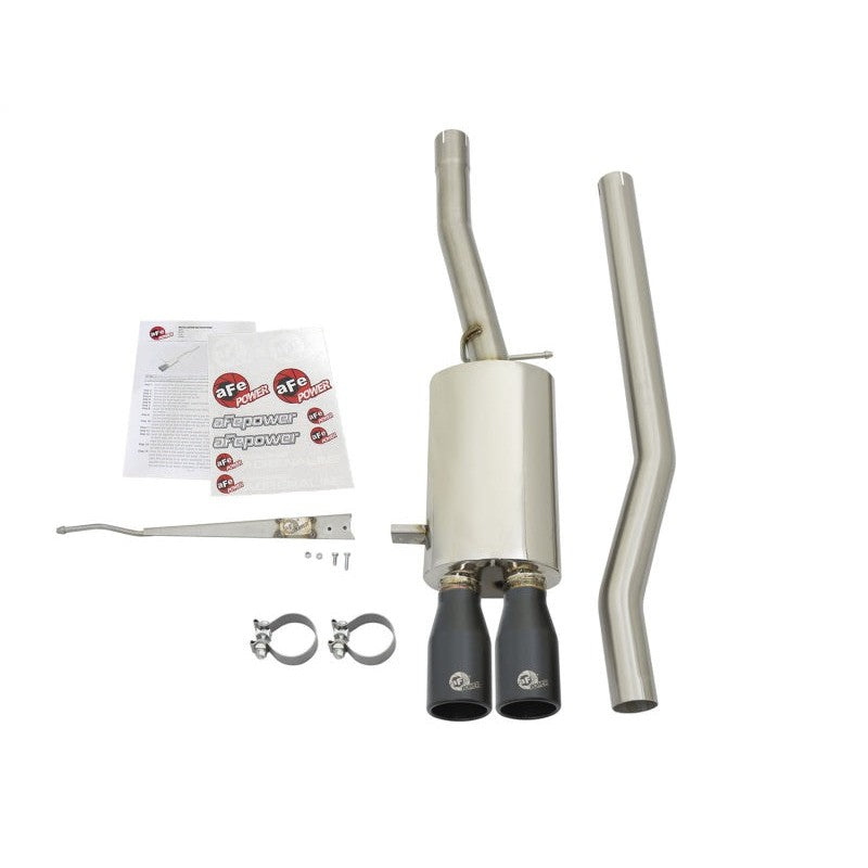 aFe MACHForce XP Exhausts Cat-Back SS-304 14-17 Mini Cooper S Hardtop 2-Door w/ Black Tips